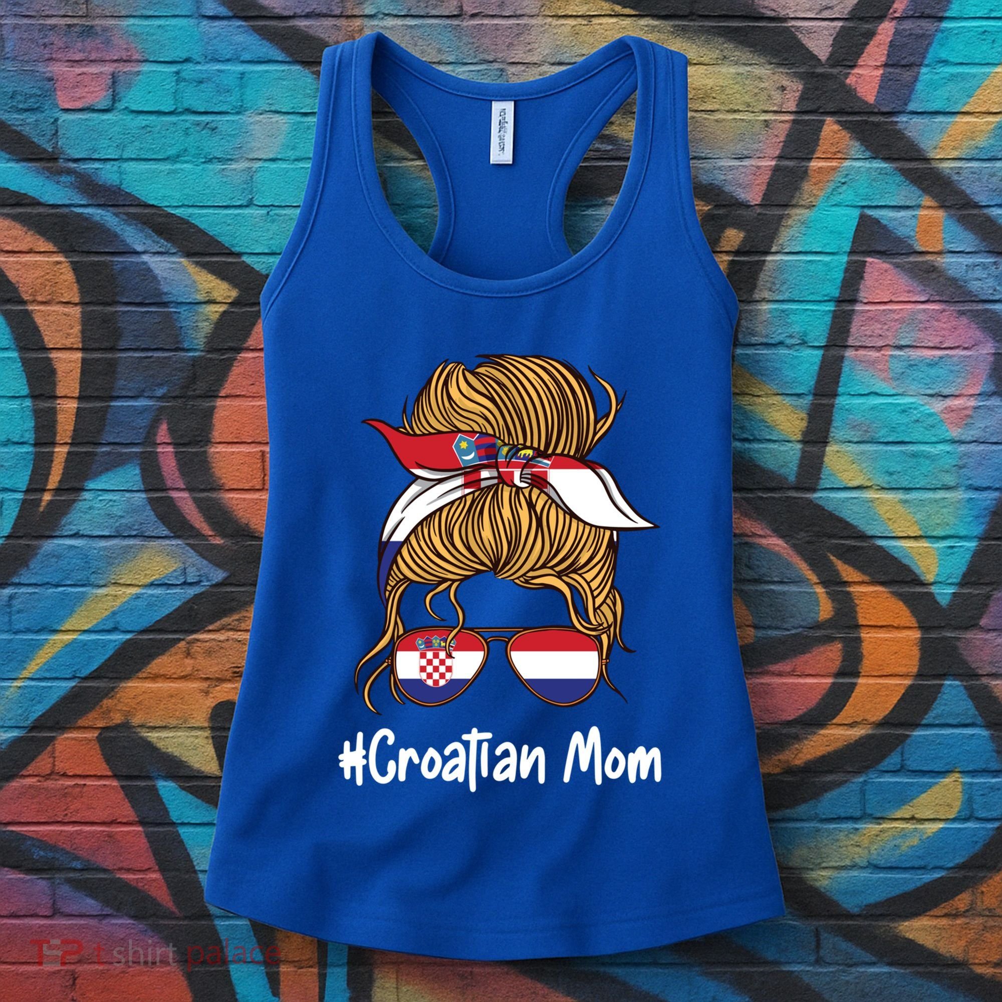 Croatian Mom International Croatia Flag Mothers Day Gift Women's Tank Top