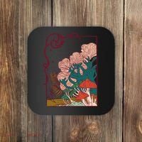 Cool Mushrooms Illustration Coaster thumb 0