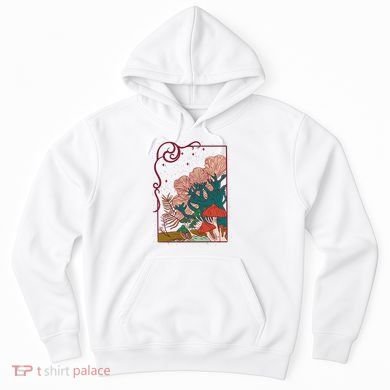 Cool Mushrooms Illustration Hoodie