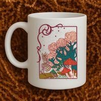 Cool Mushrooms Illustration Coffee Mug thumb 2
