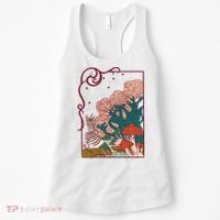 Cool Mushrooms Illustration Women's Tank Top thumb 0