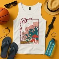 Cool Mushrooms Illustration Tank Top thumb 4