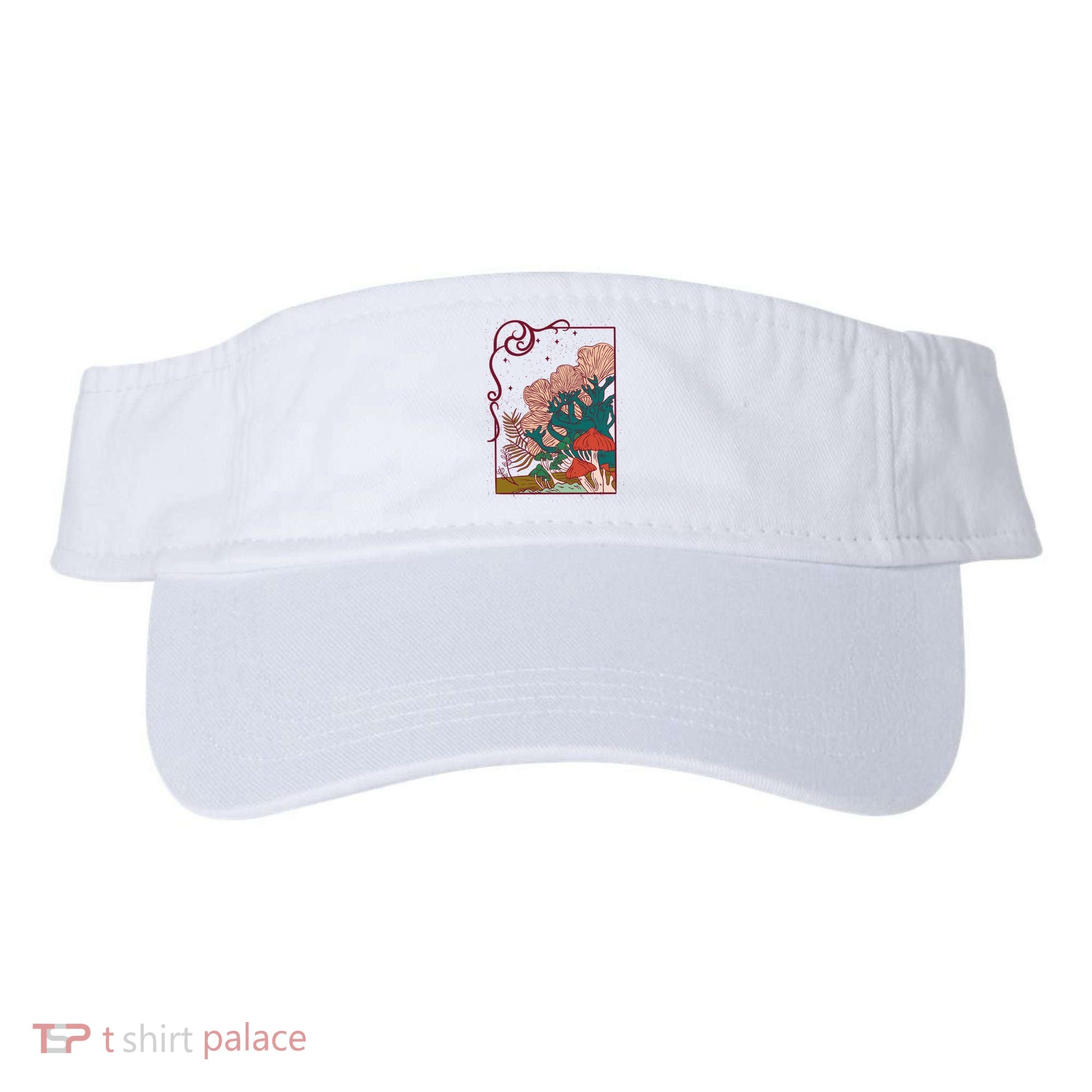Cool Mushrooms Illustration Visor
