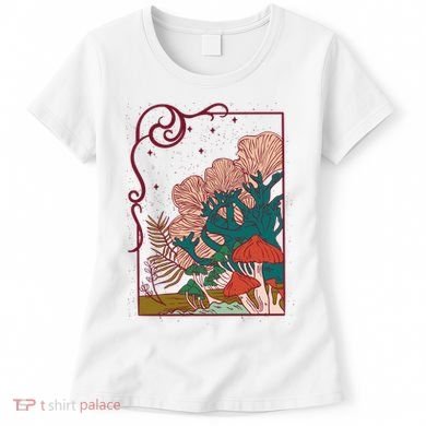 Cool Mushrooms Illustration Women's T-Shirt