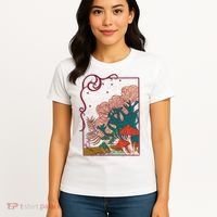 Cool Mushrooms Illustration Women's T-Shirt thumb 4