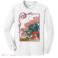 Cool Mushrooms Illustration Kids Long Sleeve Shirt thumb 0