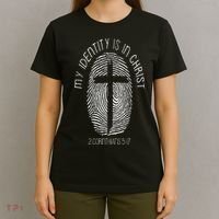 Christian My Identity Is In Jesus Christ Bible Verse Faith T-Shirt thumb 4