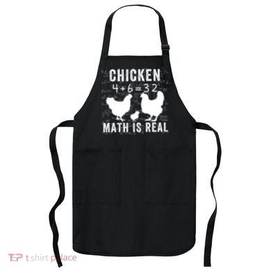 Chicken Math Is Real Chicken Lover Funny Chicken Math Meme Chicken Whisperer Apron
