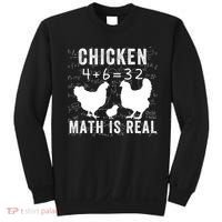 Chicken Math Is Real Chicken Lover Funny Chicken Math Meme Chicken Whisperer Sweatshirt thumb 0