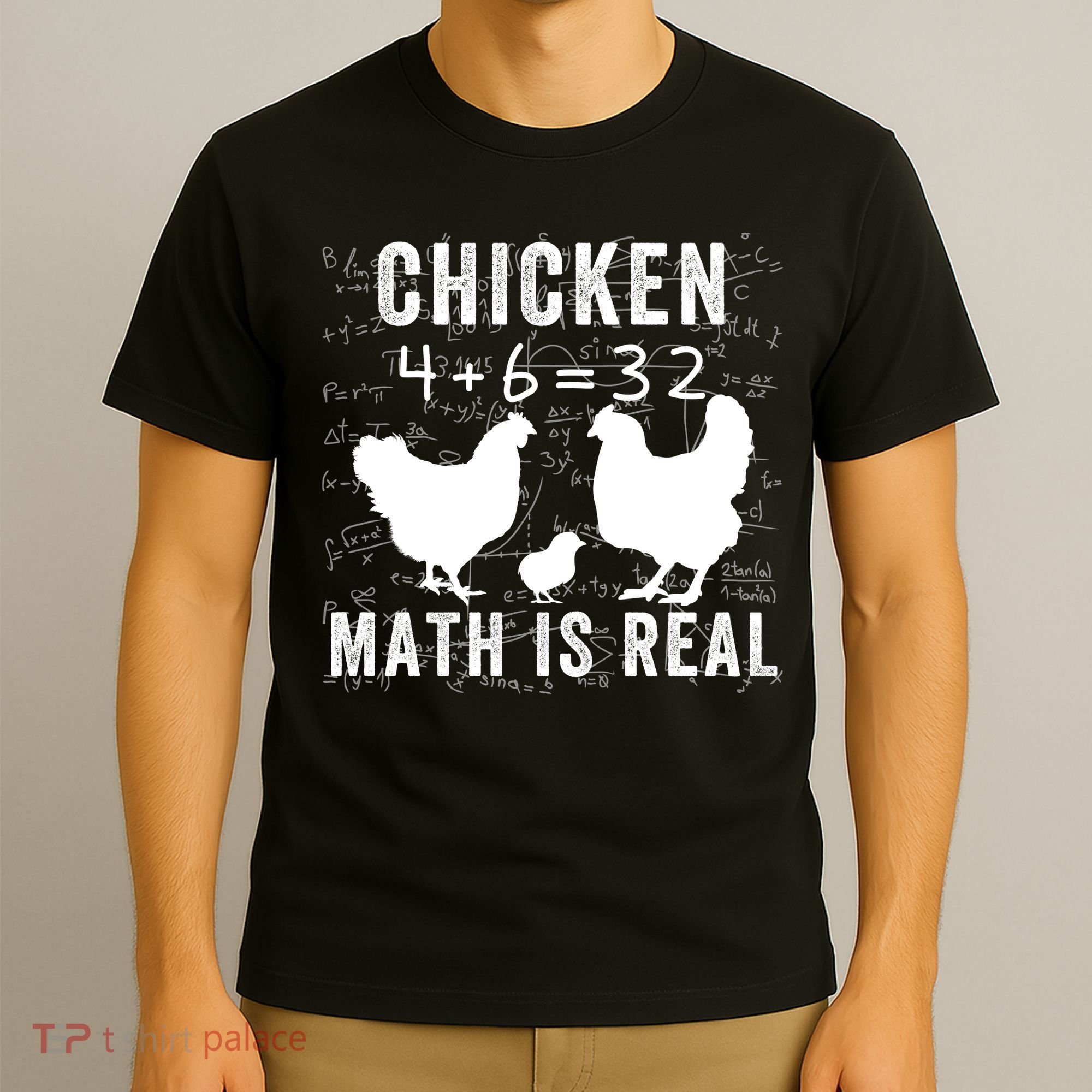 Chicken Math Is Real Chicken Lover Funny Chicken Math Meme Chicken Whisperer T-Shirt