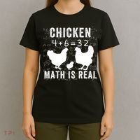 Chicken Math Is Real Chicken Lover Funny Chicken Math Meme Chicken Whisperer T-Shirt thumb 4