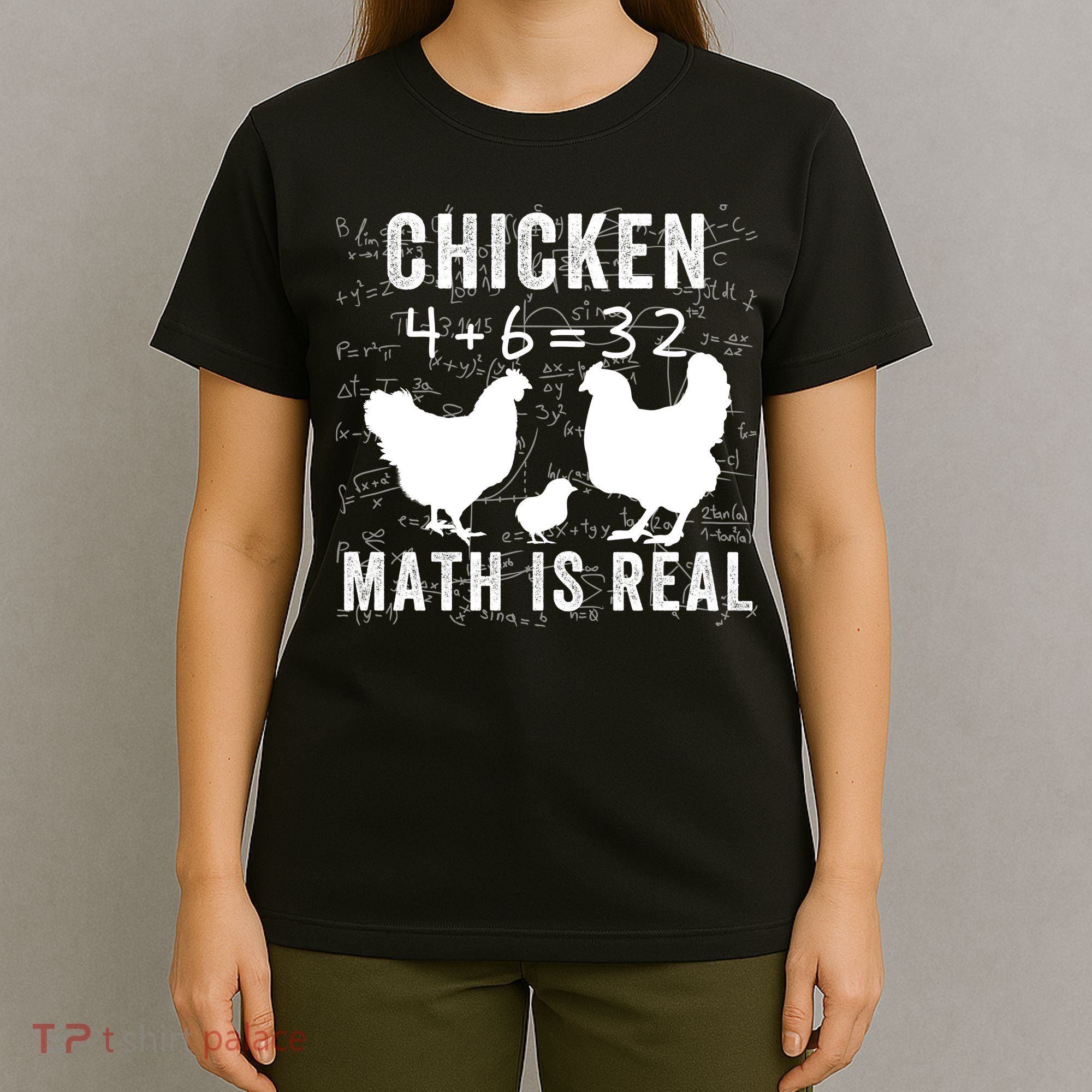Chicken Math Is Real Chicken Lover Funny Chicken Math Meme Chicken Whisperer T-Shirt