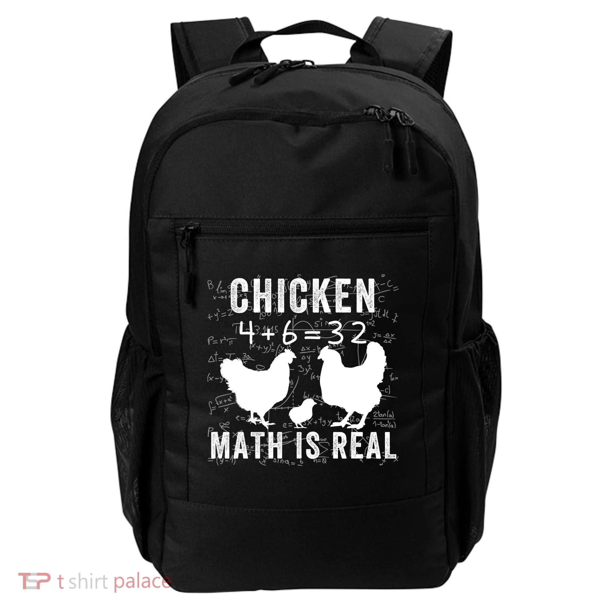 Chicken Math Is Real Chicken Lover Funny Chicken Math Meme Chicken Whisperer Backpack
