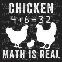 Chicken Math Is Real Chicken Lover Funny Chicken Math Meme Chicken Whisperer Beanie thumb 2