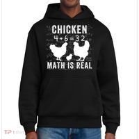 Chicken Math Is Real Chicken Lover Funny Chicken Math Meme Chicken Whisperer District V.I.T. Heavyweight Hoodie thumb 0