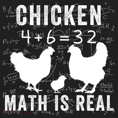 Chicken Math Is Real Chicken Lover Funny Chicken Math Meme Chicken Whisperer District V.I.T. Heavyweight Hoodie
