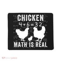Chicken Math Is Real Chicken Lover Funny Chicken Math Meme Chicken Whisperer Mousepad thumb 0