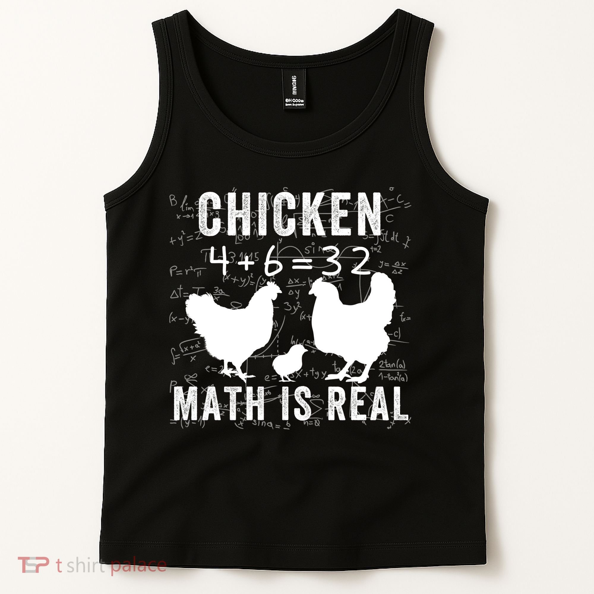 Chicken Math Is Real Chicken Lover Funny Chicken Math Meme Chicken Whisperer Tank Top