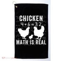 Chicken Math Is Real Chicken Lover Funny Chicken Math Meme Chicken Whisperer Golf Towel thumb 0