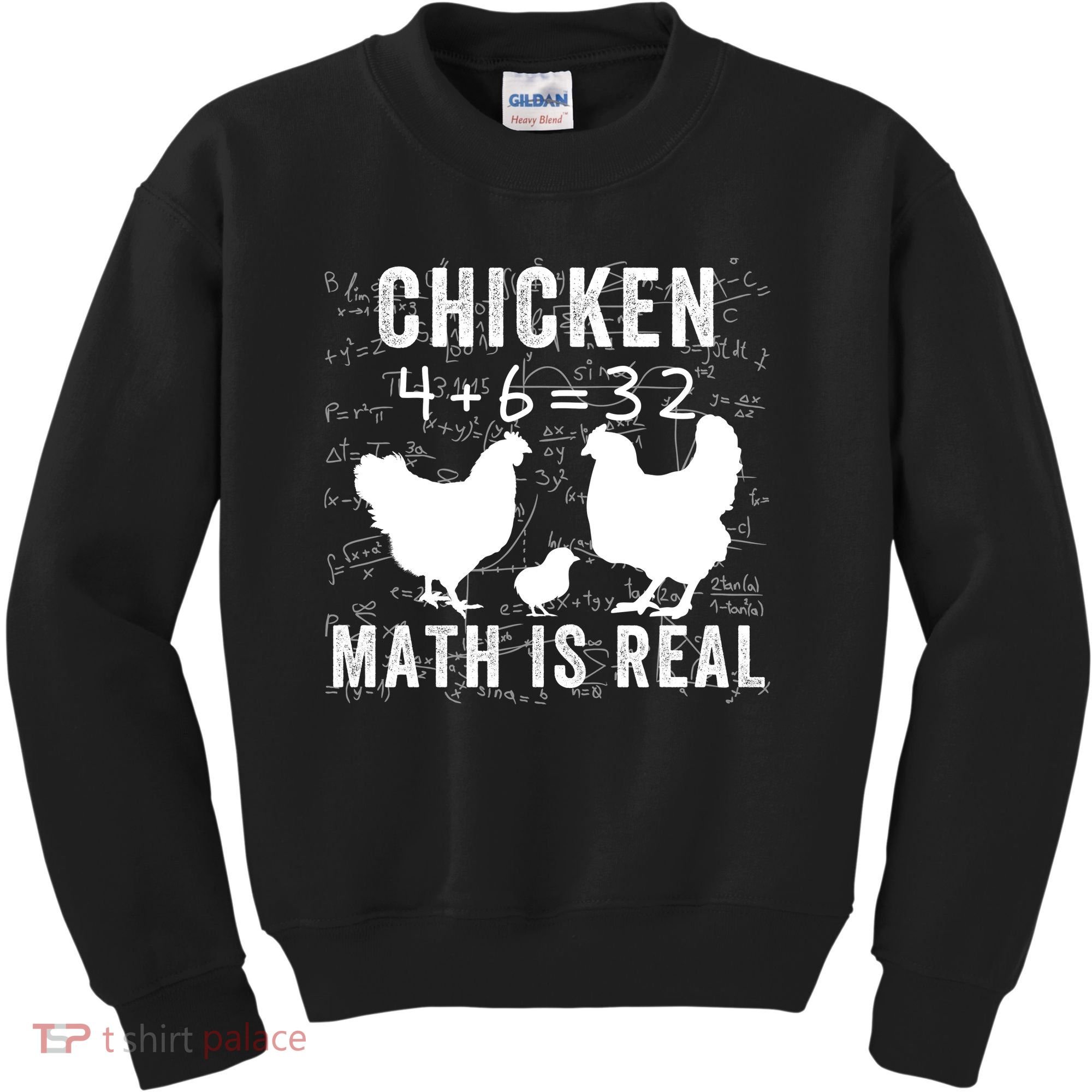 Chicken Math Is Real Chicken Lover Funny Chicken Math Meme Chicken Whisperer Kids Sweatshirt
