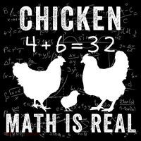 Chicken Math Is Real Chicken Lover Funny Chicken Math Meme Chicken Whisperer Kids Sweatshirt thumb 2