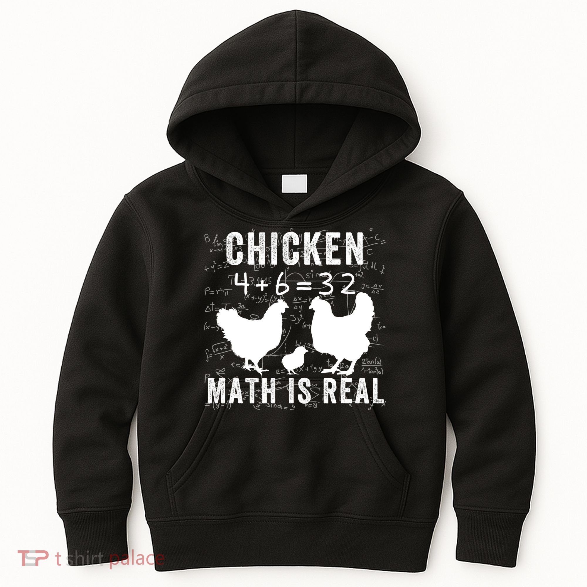Chicken Math Is Real Chicken Lover Funny Chicken Math Meme Chicken Whisperer Kids Hoodie