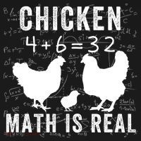 Chicken Math Is Real Chicken Lover Funny Chicken Math Meme Chicken Whisperer Kids T-Shirt thumb 4