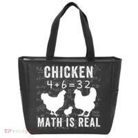 Chicken Math Is Real Chicken Lover Funny Chicken Math Meme Chicken Whisperer Tote Bag thumb 0