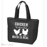 Chicken Math Is Real Chicken Lover Funny Chicken Math Meme Chicken Whisperer Tote Bag thumb 3