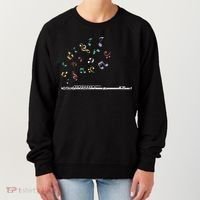 Classical Musical Instrument Flutist Gift Flute Women's Sweatshirt thumb 0