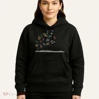 Classical Musical Instrument Flutist Gift Flute Hoodie thumb 5