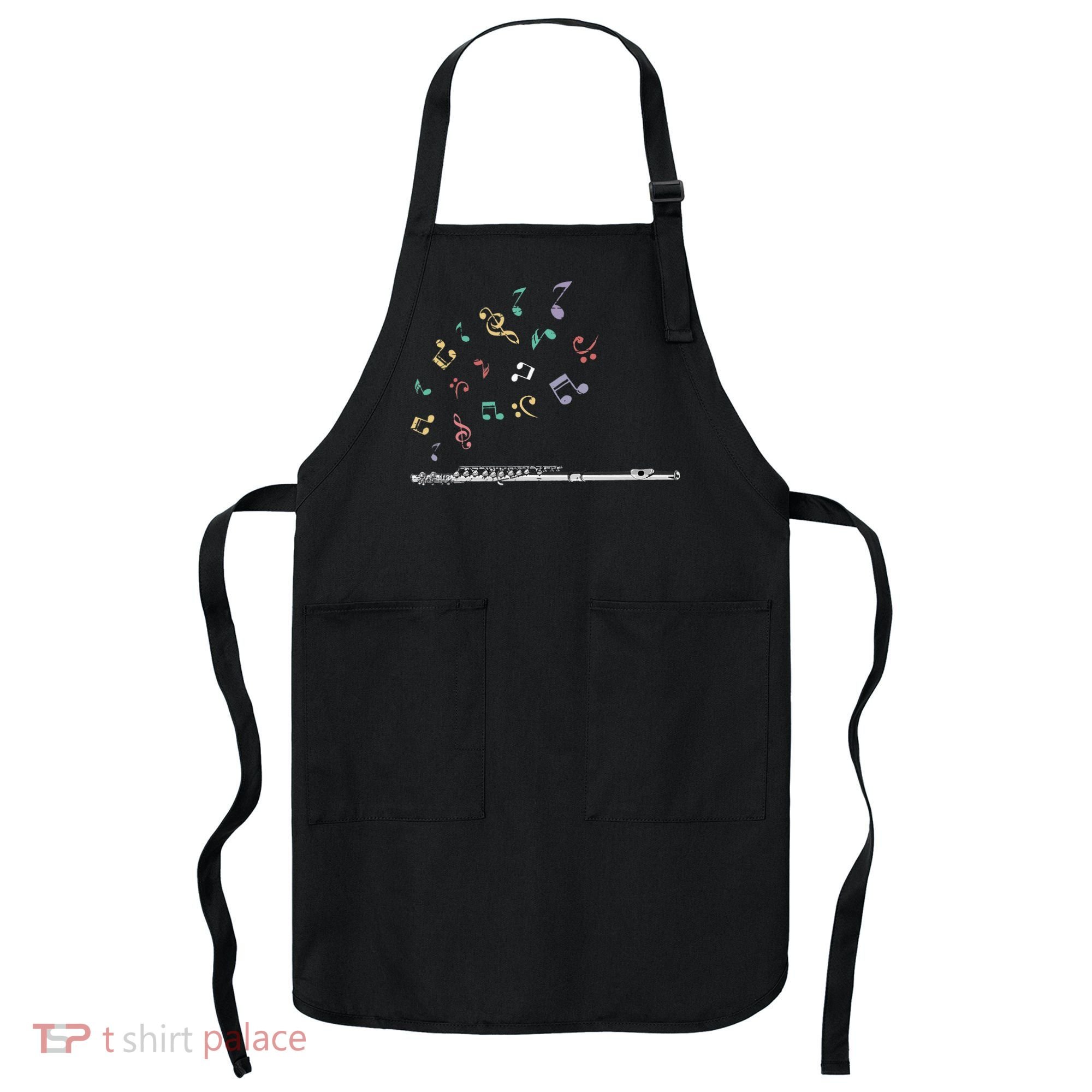 Classical Musical Instrument Flutist Gift Flute Apron