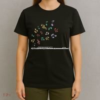 Classical Musical Instrument Flutist Gift Flute T-Shirt thumb 4