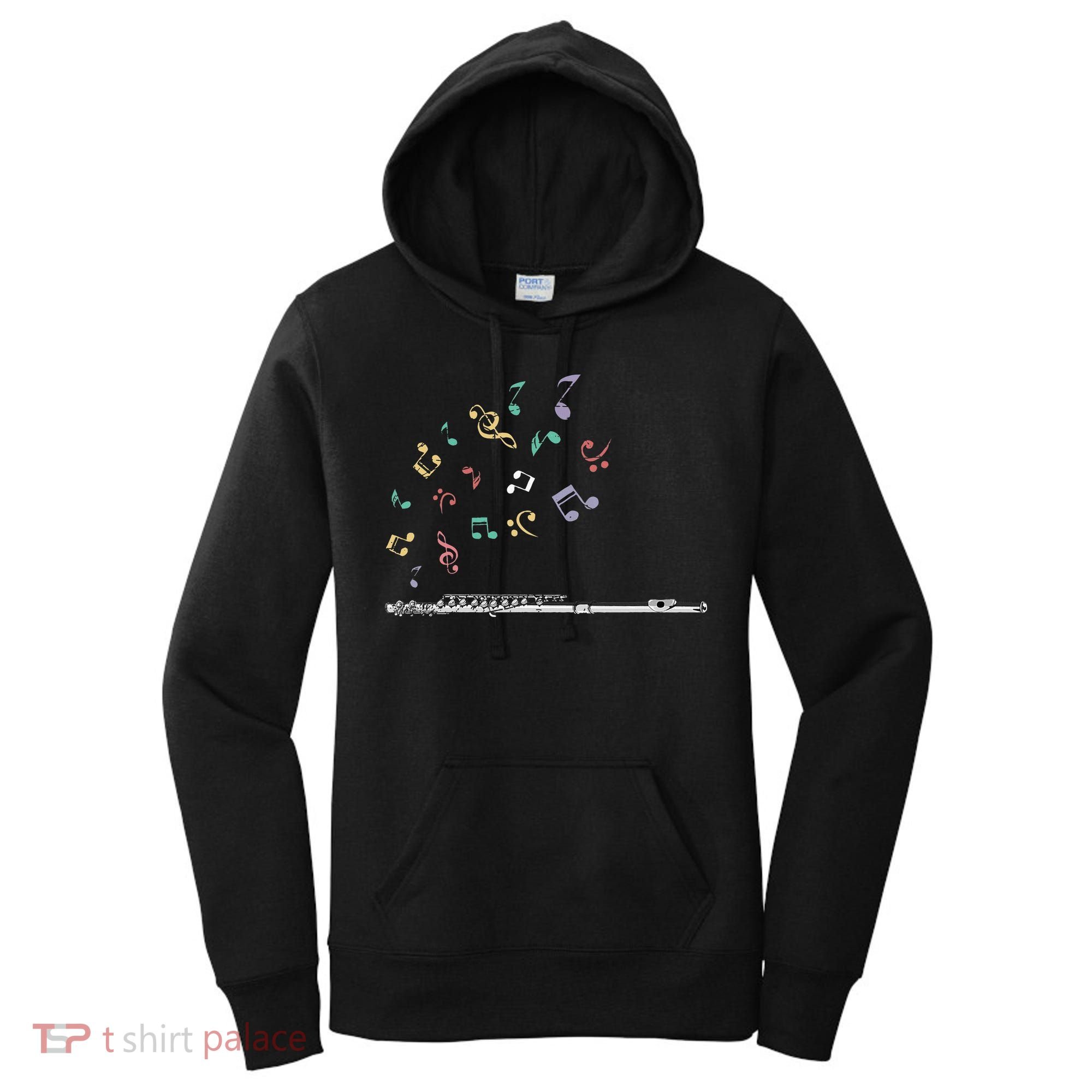 Classical Musical Instrument Flutist Gift Flute Women's Hoodie
