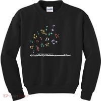Classical Musical Instrument Flutist Gift Flute Kids Sweatshirt thumb 0
