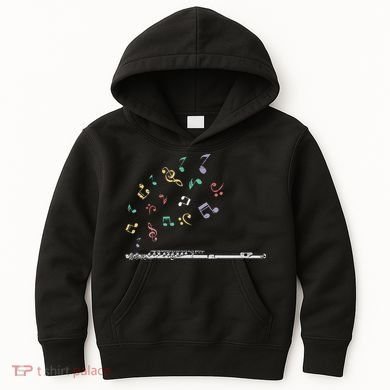 Classical Musical Instrument Flutist Gift Flute Kids Hoodie