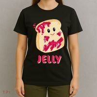 Couple Matching Jelly & Peanut Butter Halloween T-Shirt thumb 4