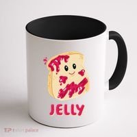 Couple Matching Jelly & Peanut Butter Halloween Coffee Mug thumb 1