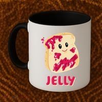 Couple Matching Jelly & Peanut Butter Halloween Coffee Mug thumb 2