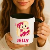 Couple Matching Jelly & Peanut Butter Halloween Coffee Mug thumb 3
