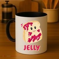 Couple Matching Jelly & Peanut Butter Halloween Coffee Mug thumb 4
