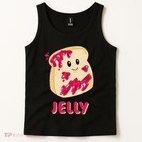 Couple Matching Jelly & Peanut Butter Halloween Tank Top thumb 2