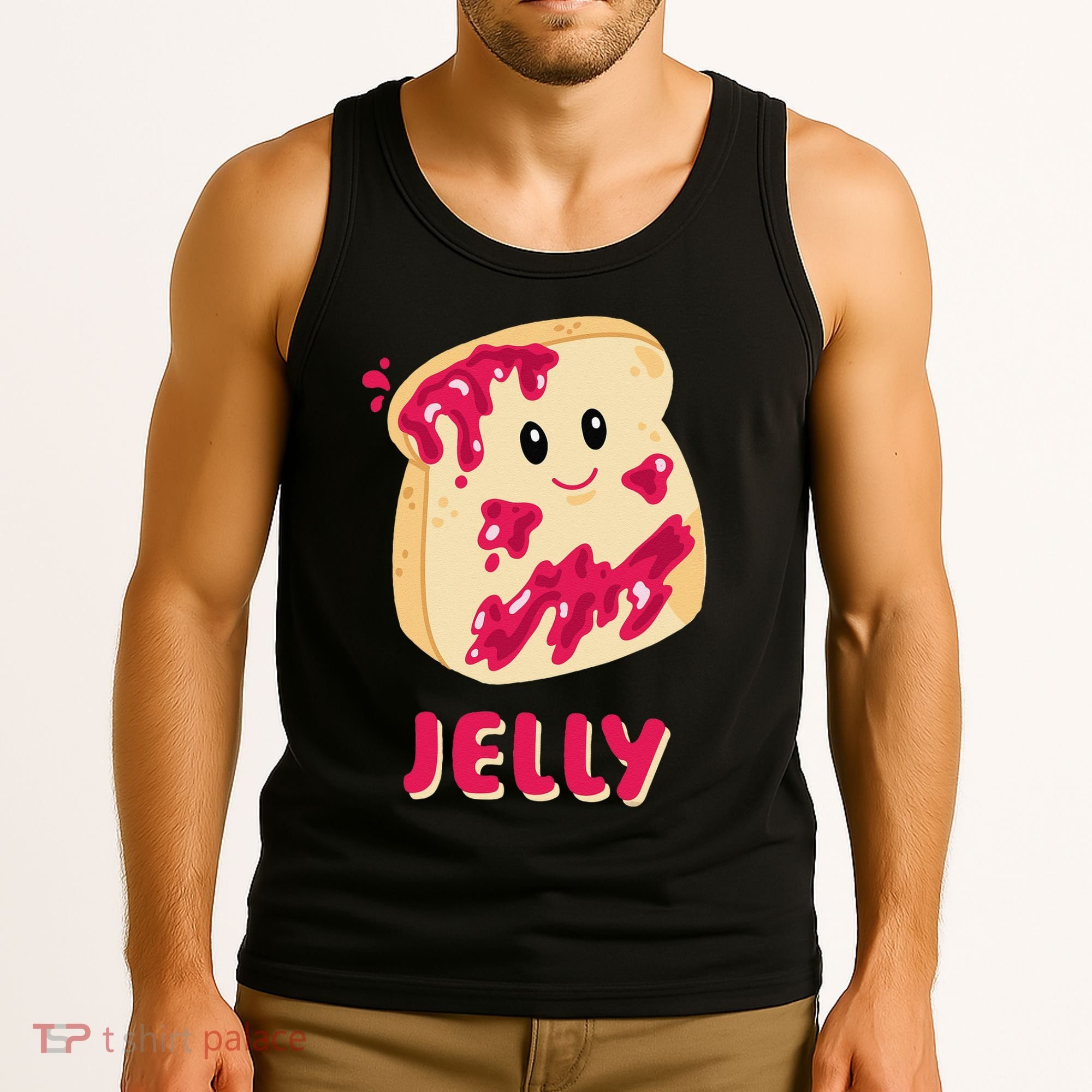 Couple Matching Jelly & Peanut Butter Halloween Tank Top