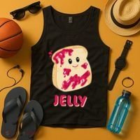 Couple Matching Jelly & Peanut Butter Halloween Tank Top thumb 4