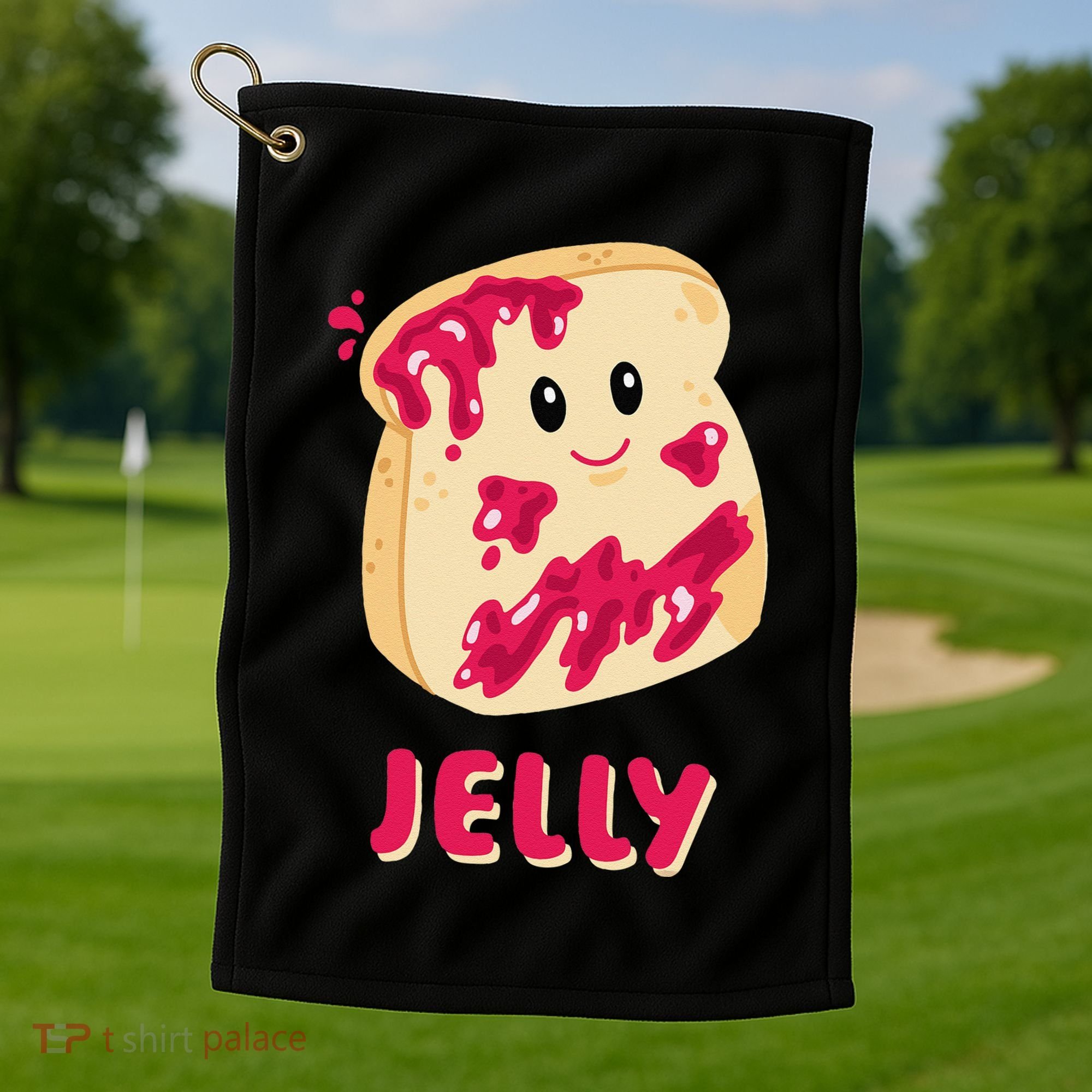 Couple Matching Jelly & Peanut Butter Halloween Golf Towel