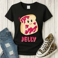 Couple Matching Jelly & Peanut Butter Halloween Women's T-Shirt thumb 3