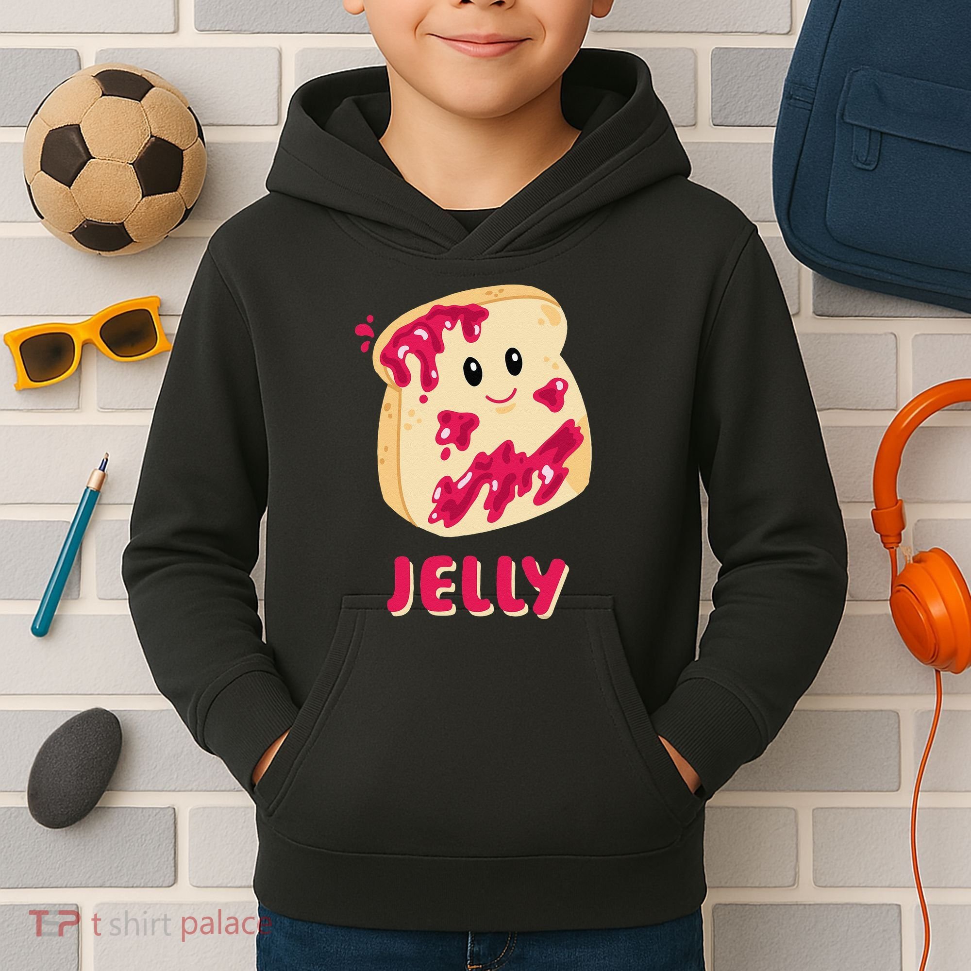 Couple Matching Jelly & Peanut Butter Halloween Kids Hoodie