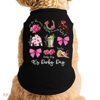 Coquette Mint Julep Big Hat Derby Horse Racing Women Doggie Tank thumb 0
