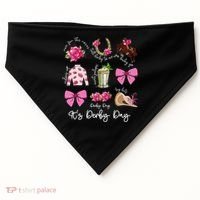 Coquette Mint Julep Big Hat Derby Horse Racing Women USA-Made Doggie Bandana thumb 0