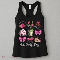 Coquette Mint Julep Big Hat Derby Horse Racing Women Women's Tank Top thumb 3